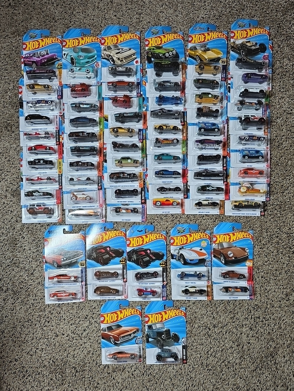 Hot 🔥 🔥 🔥 72 Car Lot Of 2026 Hot Wheels Including Model A Super Treasure Hunt